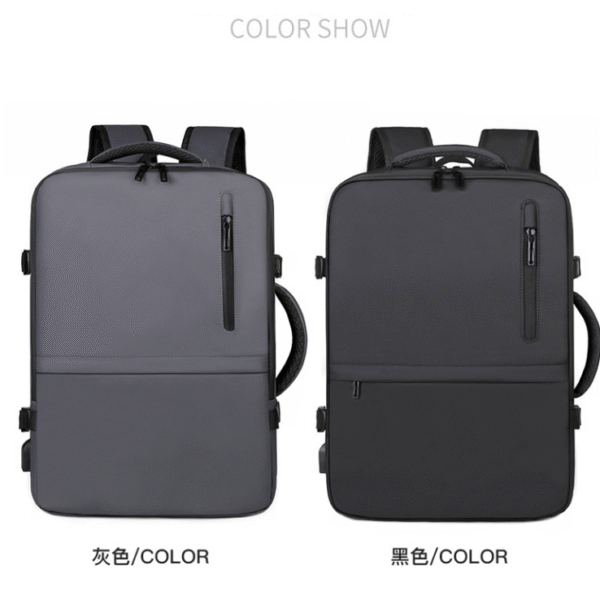 Backpack shoulder bag customized LOGO large capacity expandable travel backpack business backpack shoulder computer bag men